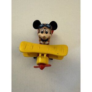 Mickey Mouse In Crop Duster Air Plane Tomy Plastic & Die-Cast Toy J21